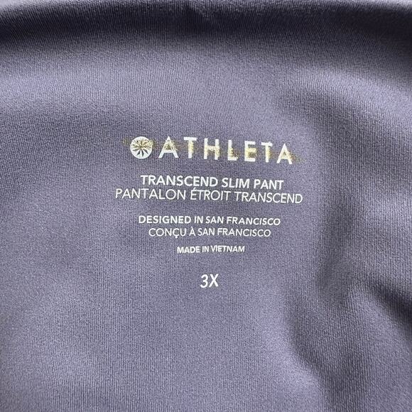 Athleta Transcend Slim Pant Dusk Purple Women's Plus Size 3X New With Tags - Picture 5 of 12